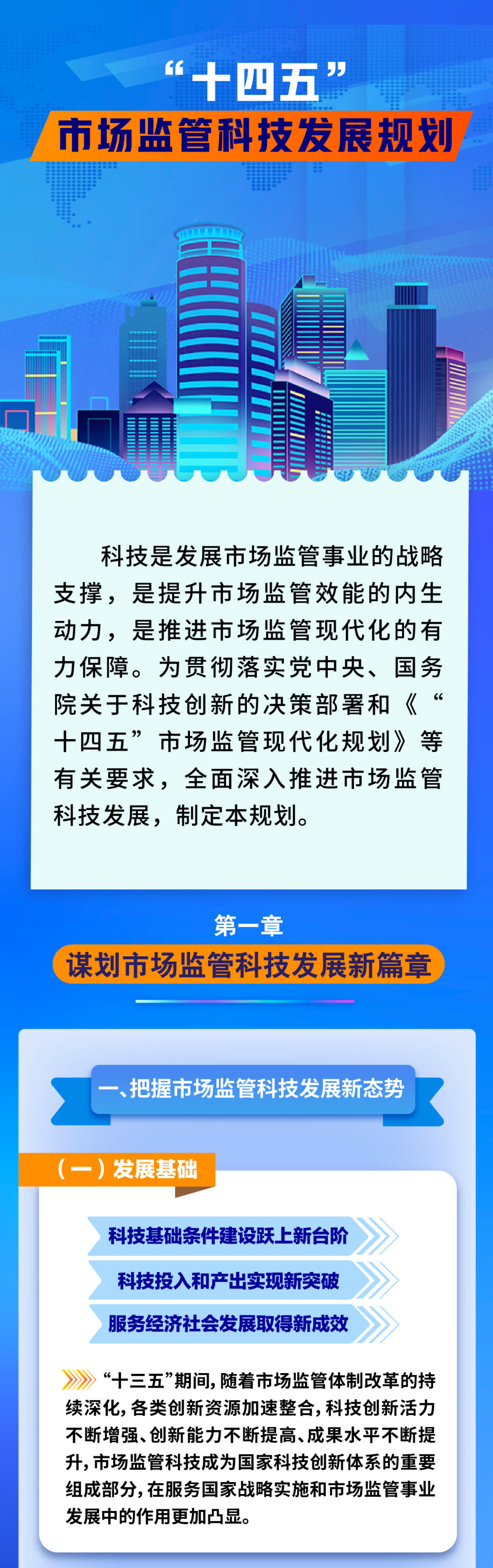 十四五”市场监管科技发展规划：推动云计算、大数据、人工智能等前沿新技术与市场监管业务加速融合